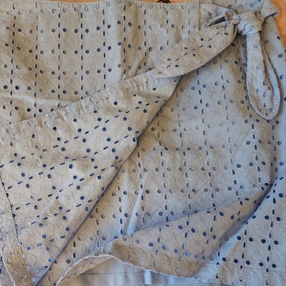 Square neck tank + mini skirt knit eyelet matching set - Picture 7 of 7